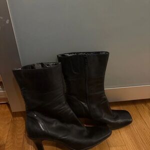 Nine West Black Heeled Boots